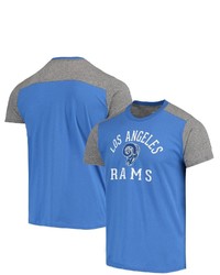 Majestic Threads Royalheathered Gray Los Angeles Rams Gridiron Classics Field Goal Slub T Shirt At Nordstrom