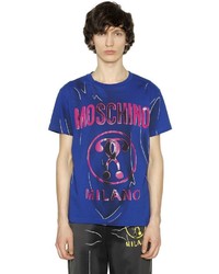 Moschino Shadow Printed Cotton Jersey T Shirt