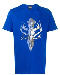 Just Cavalli Short Sleeve Antlers Logo T Shirt