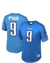 Mitchell & Ness Steve Mcnair Light Blue Tennessee Titans Retired Player Name Number Mesh Top