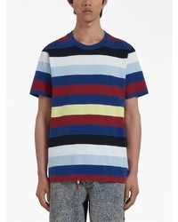 Marni Stripe Print Cotton T Shirt