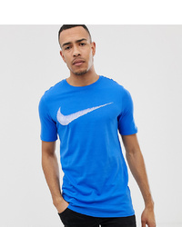Nike T Shirt With Hangtag Swoosh In Blue 707456 403