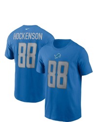 Nike Tj Hockenson Blue Detroit Lions Name Number T Shirt At Nordstrom