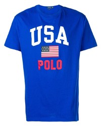 Polo Ralph Lauren Usa Logo Print T Shirt