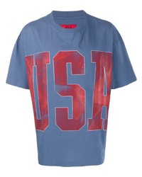 424 Usa Slogan Print T Shirt