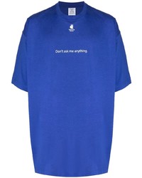 Vetements X Apple Slogan Print Cotton T Shirt