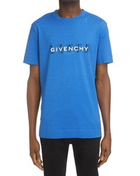 Givenchy X Josh Smith Reaper Oversize Graphic Tee In 430 Bright Blue At Nordstrom