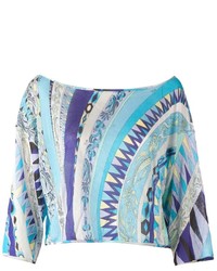 Emilio Pucci Cropped Printed Blouse