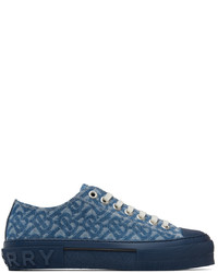 Blue Print Denim Low Top Sneakers