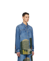 Loewe Blue Ken Price Edition Denim La Overshirt Jacket
