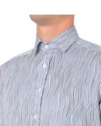 Etro Wave Print Regular Fit Linen Shirt
