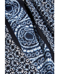 MICHAEL Michael Kors Michl Michl Kors Edo Printed Stretch Jersey Mini Dress Blue