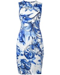 Versace Collection Printed Fitted Dress