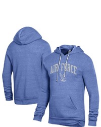 Alternative Apparel Heathered Royal Air Force Falcons Challenger Tri Blend Pullover Hoodie