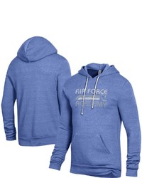 Alternative Apparel Heathered Royal Air Force Falcons Team Stack Challenger Tri Blend Pullover Hoodie