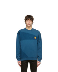 Blue Print Fleece Sweatshirt