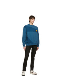 Brain Dead Blue Sunflower Sweatshirt