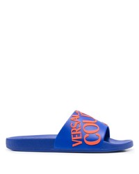 VERSACE JEANS COUTURE Logo Print Pool Sliders