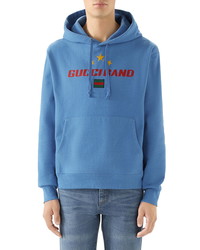 Gucci Band Print Hooded Sweatshirt