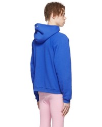 ERL Blue Cotton Hoodie