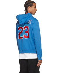 Off-White Blue Mlb Edition Chicago Cubs Hoodie