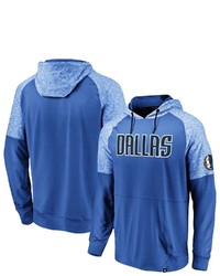 FANATICS Branded Blue Dallas Mavericks Made To Move Space Dye Raglan Pullover Hoodie At Nordstrom
