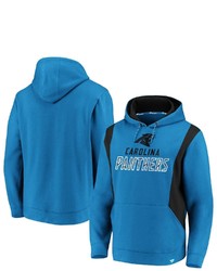 FANATICS Branded Blueblack Carolina Panthers Iconic Color Block Pullover Hoodie At Nordstrom