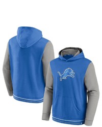FANATICS Branded Bluegray Detroit Lions Block Party Pullover Hoodie