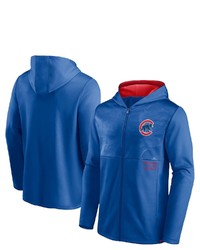 FANATICS Branded Royal Chicago Cubs Primary Logo Full Zip Hoodie