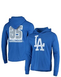 Majestic Threads Cody Bellinger Royal Los Angeles Dodgers Softhand Player Long Sleeve Hoodie T Shirt