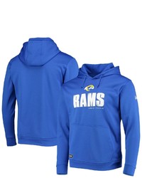 New Era Royal Los Angeles Rams Combine Authentic Hard Hash Pullover Hoodie