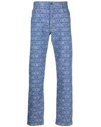 Moschino All Over Logo Print Jeans
