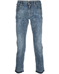 Dolce & Gabbana Bleched Effect Slim Fit Jeans
