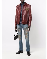 Etro Camouflage Embroidery Jeans