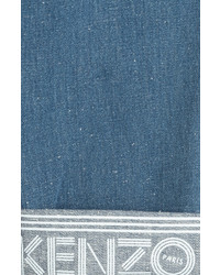 Kenzo Cropped Jeans With Logo Printed Waistband