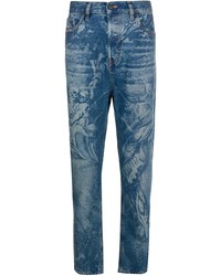 Diesel D Vider Mid Rise Tapered Jeans