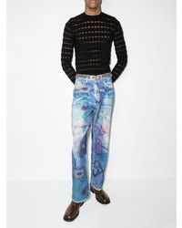 Our Legacy Graphic Print Straight Leg Jeans