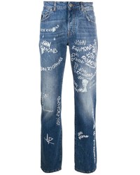 John Richmond Handwriting Print Jeans