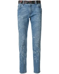 Dolce & Gabbana Henry Viii Print Slim Fit Jeans