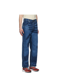 Junya Watanabe Indigo Levis Edition Print Jeans