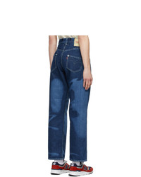 Junya Watanabe Indigo Levis Edition Print Jeans