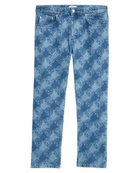Kenzo K Tiger Monogram Crop Tapered Jeans In Navy Blue At Nordstrom