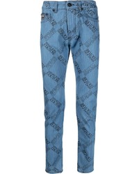 VERSACE JEANS COUTURE Logo Print Low Rise Jeans