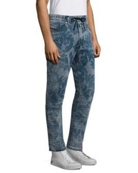 Diesel Narrot Slim Fit Leaf Print Jeans