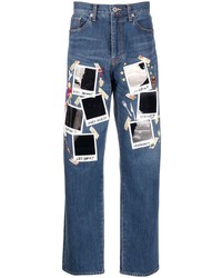 Doublet Polaroid Print Straight Leg Jeans