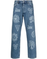 PATTA Printed Loose Fit Jeans