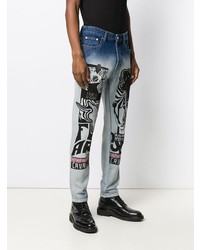 Just Cavalli Printed Tapered Jeans