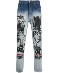 Just Cavalli Printed Tapered Jeans