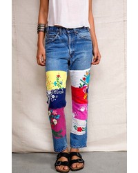 Urban Outfitters Urban Renewal Embroidered Panel Jean