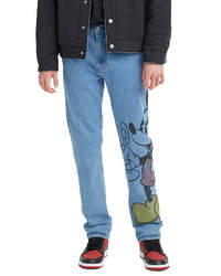 Levi's X Disney 502 Mickey Print Regular Tapered Leg Jeans